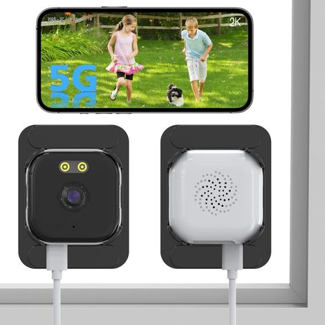 Caméra de sécurité 3 MP 2K,caméra de sécurité pour fenêtre intérieur/extérieur pour la Maison,Vision Nocturne Couleur ChroMax AI,détection de Mouvement,WiFi 2,4 GHz et 5 GHz,Enregistrement (1/5)