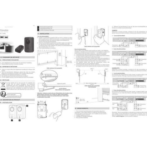 114359 Photocellules 12/24V pour motorisation Portail