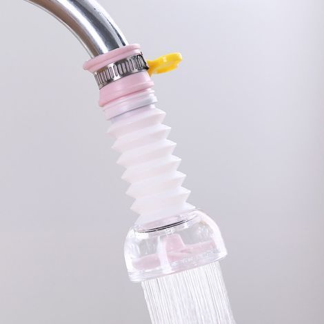 Faucet Nozzle - Water-saving Clamp - 360° Rotating Spray Head - For Standard Kitchen Faucets - 1 Piece