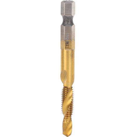 10 Pièces Forets à Tarauder M6 Hexagonal Revêtu Composite à Gorges Spirales pour Vis (1/5)