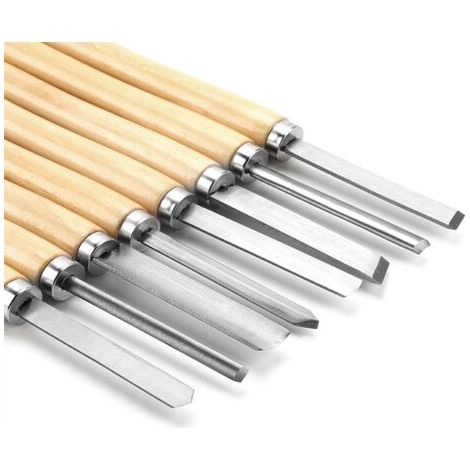8 pièces ensemble de ciseaux de tour à bois HSS ensemble de ciseaux de tournage en bois outils de tournage sur bois pour le tournage du bois dur