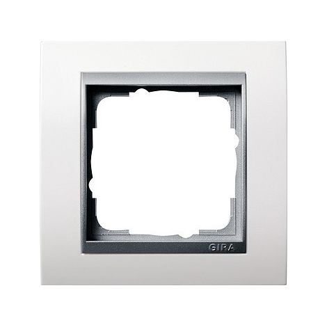 Gira Cadre de recouvrement 1f Intermédiaire F Alu Gira Event Blanc pur [0211806], 0211 806