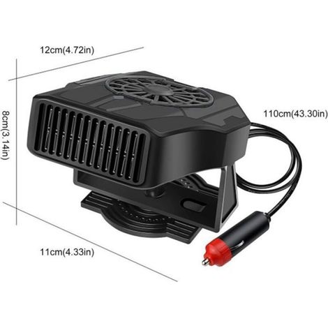 Ventilateur Chauffage Voiture - 12 V - Chauffage Et Ventilation - Dégivrage Vitres - 1 Pièce