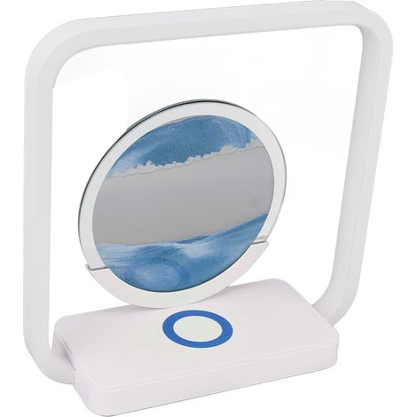 Lampe de bureau miniature pour peinture sur sable, veilleuse USB, lampe d'ambiance pour chambre à coucher, motif sablier 3D, peinture sur sable mouvante, décoration facile pour bureau, maison ou burea (1/5)