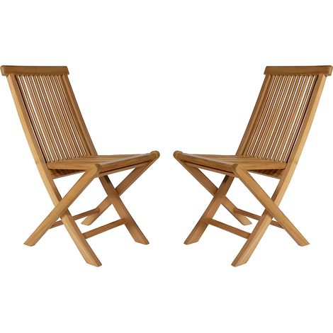 Sedia pieghevole in teak - Lotto di 2 - BYBLOS II di MYLIA (1/5)