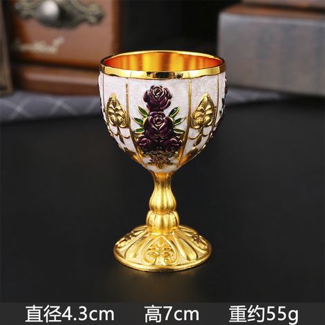 (Or, Blanc, Violet) Petit verre à vin, verre à dégustation, style européen haut de gamme, verre à vin blanc de 30 ml (1/4)