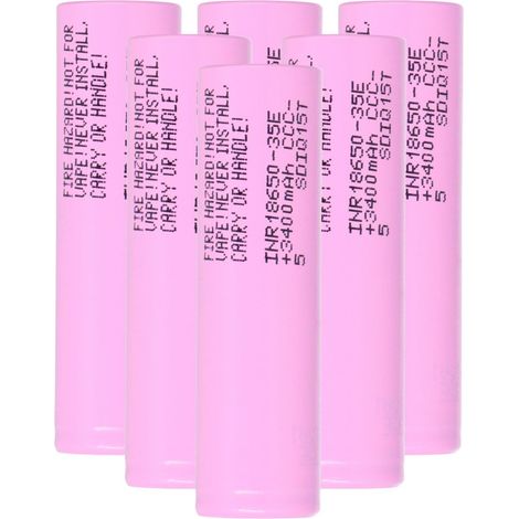 6x Samsung INR18650-35E 3500mAh 3,7V - 18650 Akku (1/5)