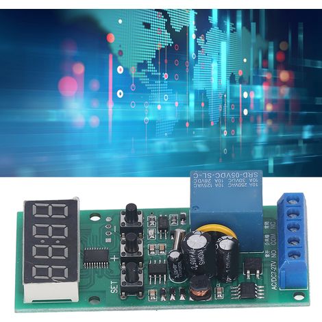 Carte de circuit imprimé de synchronisation temporelle pour module de relais temporisé en temps réel 7-27 V (1/5)