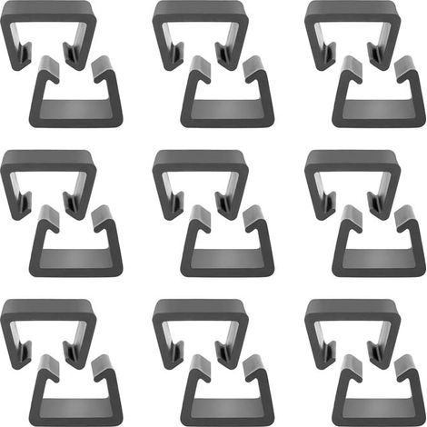 Lot de 12 Clips de Meubles, Clips de Fixation pour Meuble de Jardin, Pinces de Meubles de Patio en Osier, Pinces à Meuble en Plastique (1/5)