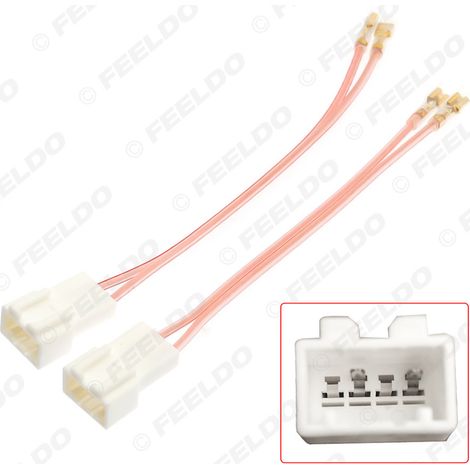 Compatible avec les câbles de modification de haut-parleurs audio 4 broches pour Pentium, les prises de haut-parleurs de voiture et les adaptateurs de câbles arrière