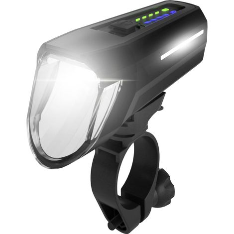 FISCHER FAHRRAD Phare de vélo Frontlicht 100 Lux LED à batterie noir (1/4)