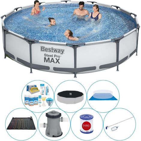 Bestway Bestway Steel Pro MAX Ronde - 366x76 cm - 8-pièces S21688