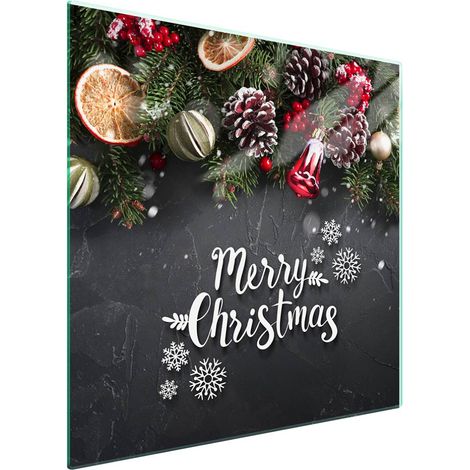 Protezione in vetro per piano cottura 50x52 cm, ideale per Natale (1/5)