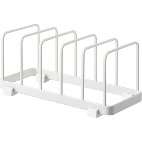 Égouttoir, support à assiettes, étagère d'armoire de cuisine, planche à découper et séchoir à plaques à pâtisserie (blanc)