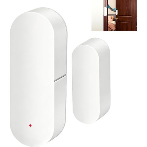 Capteur de Porte WiFi, Détecteur de Porte Intelligent Sans Fil, Détecteur d’Ouverture Fenêtre avec Notification en Temps Réel, Connexion WiFi Directe Sans Passerelle (1/5)