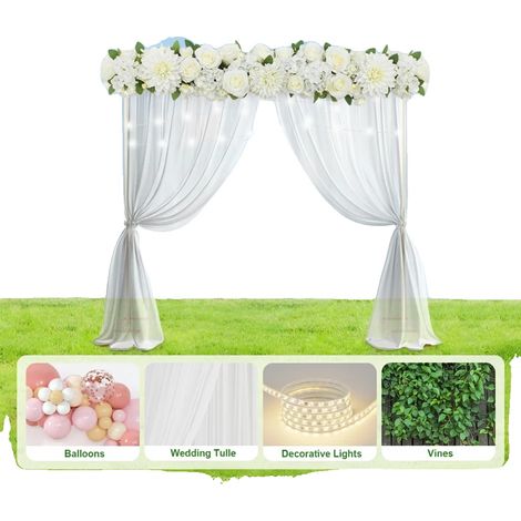Fiori artificiali in seta, dimensioni 10025 cm, realizzati in tessuto di seta, dalia, rosa, ortensia realistici, per uso interno ed esterno, materiali resistenti. (1/5)