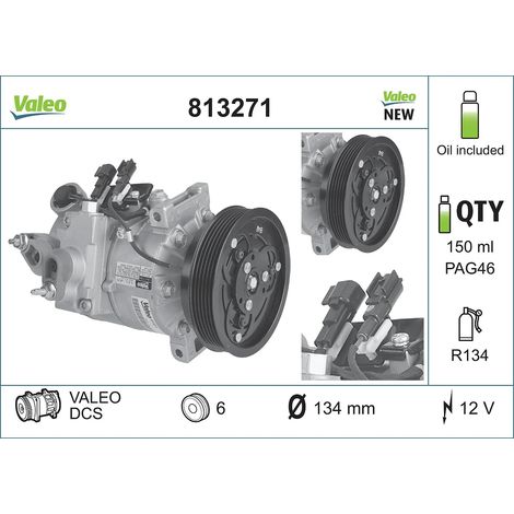 Compresseur, climatisation Valeo 813271 VOLVO 36000282 36000455 36002103