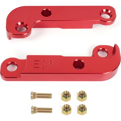 Tuningteile für BMW E36: Erhöhter Lenkeinschlag, Driftsperre, Rennlenkradadapter – Rot (1/4)