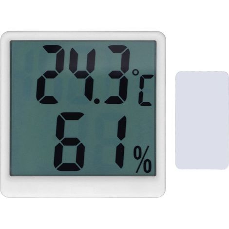 Hygrometer digital thermometer temperature indoor monitor of moisture gauge precise meter white (1/5)