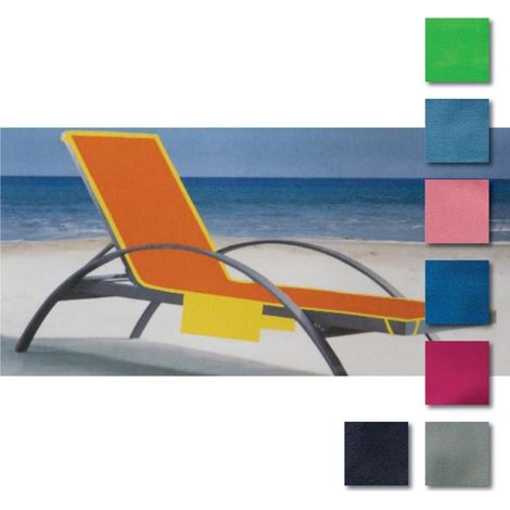 TRADE SHOP - Telo Mare Microfibra Con Tasche Vari Colori Coprilettino Sdraio Piscina Spiaggia - (1/2)