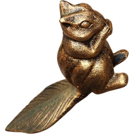 Butée de porte écureuil vintage en fonte Unomor cale (1/5)