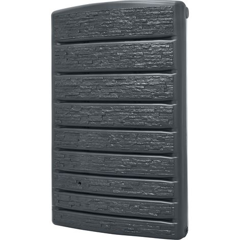 Wand-Tank ExtraSLIM Stone Dekor 400 L graphite grey