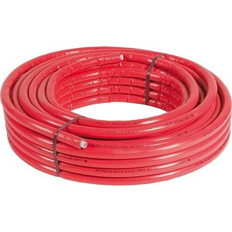 Tube composite en métal en rouleaux 26x3mm avec Isolation en rouge 6mm, Cond. 50m (1/2)