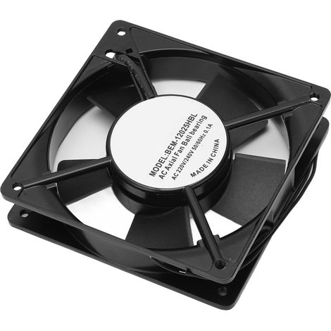 Ventilateur axial ultra silencieux et super puissant, durée de vie de 50 000 heures, à double roulement à billes, pour projets de refroidissement, ventilation et extraction DIY (1/5)
