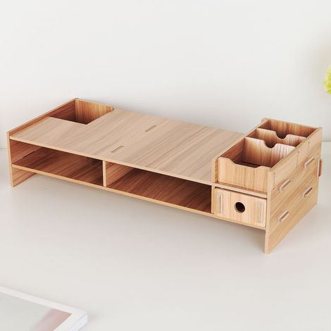 Support pour écran d'ordinateur portable, support pour écran d'ordinateur, étagère de bureau moderne (1/5)