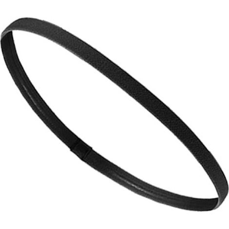 Bandeau de sport fin et élastique antidérapant avec bande de silicone antidérapante, idéal pour le football, le basketball, le soccer et le tennis (noir). (1/5)