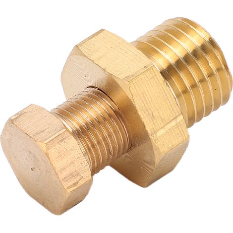 Adaptateur de bouchon de carter d'huile M14x1,5 vers 1/8 pouce NPT pour jauge de température d'eau du carter d'huile, outil de filetage pour voitures (1/5)