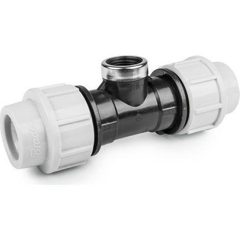 Raccord à compression Té fileté Femelle 90 ° PE 32mm / GW 1" (1/2)