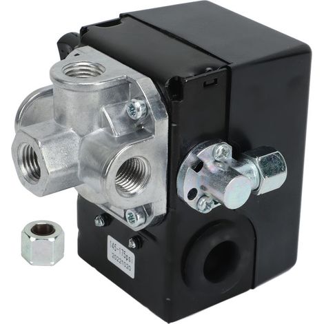 Interrupteur de pression à 4 ports I R 23474653 A avec déchargeur réglable, pièce de rechange métallique pour compresseur (1/5)