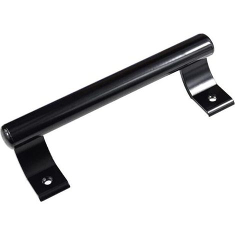 manija de puerta de aleación de aluminio de 200 mm (negra), manija de puerta corrediza de vidrio para balcón, manija de puerta de gabinete de baño, manija de puerta de almacén, manija de metal moderna (1/4)