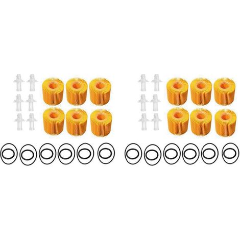 12 kits de filtres à huile, Toyota Avalon Camry Highlander RAV4 Sienna Tacoma Venza Lexus 04152-YZZA1 04152-31090 (1/5)