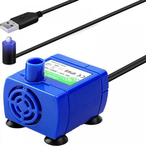 Geräuschlose, tauchfähige elektrische Wasserpumpe der nächsten Generation, 1,8 m langes Kabel, geringer Energieverbrauch, Katzenbrunnenpumpe (1/4)