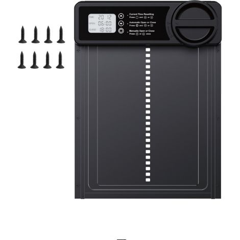 New Solar-Powered Automatic Chicken Coop Door — Remote Control, Timer, and Light Sensor，KF4201058A
