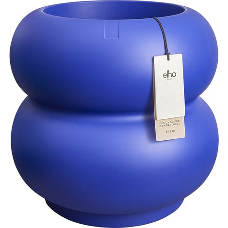 Elho Amber Roll Low 43 Royal blue Fioriera Rotondo (1/3)