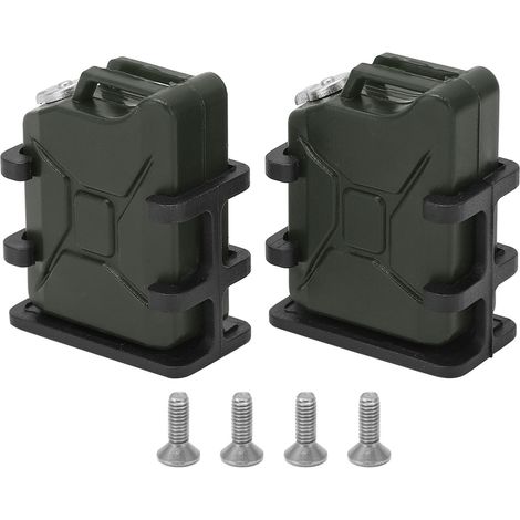 1 Paire de Réservoirs à Carburant Simulés pour Voiture RC, Mini Bidons d'Huile pour 1/8 1/10 RC Crawler, Accessoire de Décoration Vert Foncé (1/5)