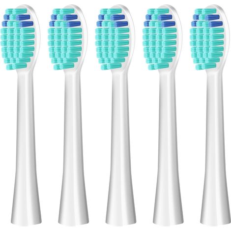 Brosses de rechange pour brosse à dents électrique, Têtes de brosses de remplacement pour brosse à dents électrique, white 5pc (1/5)