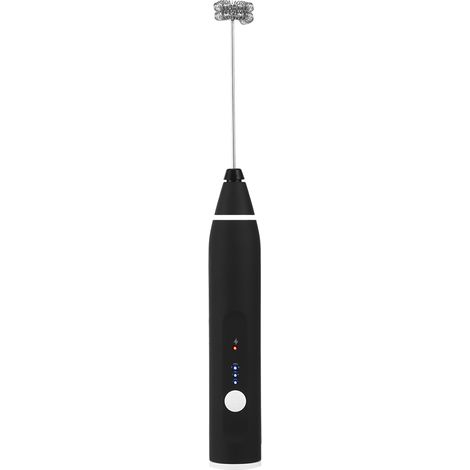 Mousseur à lait électrique, batteur à œufs automatique, mélangeur rechargeable par USB, 3 vitesses, outil pour mélanger le café et les boissons.