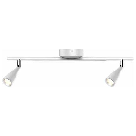 2 X 4.5W LED LAMPADA DA PARETE LUCE BIANCO CALDO CORPO BIANCO 3000K - Luce CALDA (1/5)