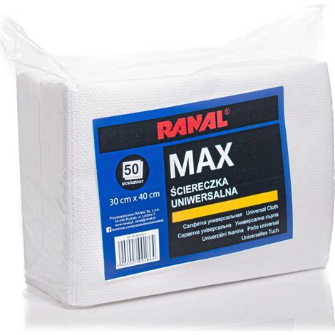 Paño universal para polvo y suciedad 30x40cm 50uds RANAL