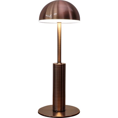 Lampe de table LED rechargeable, style moderne et épuré, veilleuse avec interrupteur tactile à trois niveaux d'intensité. (1/5)