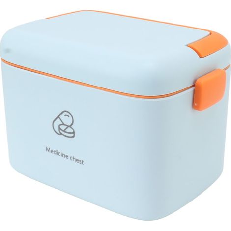 Grande boîte de rangement pour médicaments, organisateur de boîte de rangement familiale pour les médicaments d'urgence avec plateau amovible, type A (1/5)