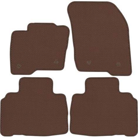 Ford Edge II SUV (2016-2021). Tapis de sol dédiés - EVA MARRON NIVELÉ (1/5)