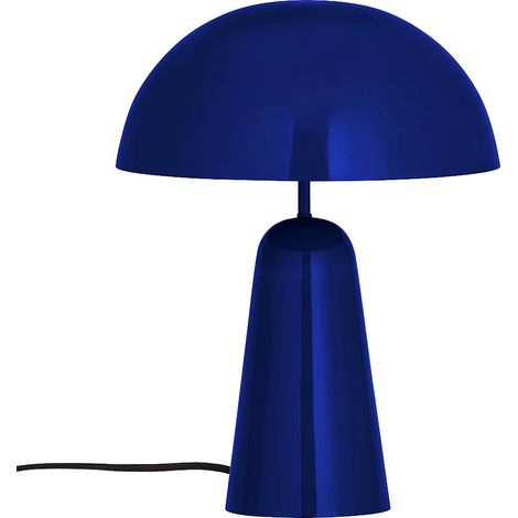Lampada da tavolo a fungo in metallo - Ø 39 x H 52 cm - Blu brillante - LARKIN (1/5)