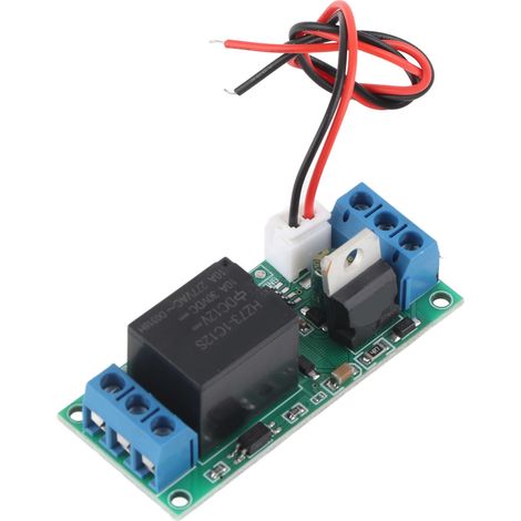 12V Selbstverriegelungsschalter, Hochpegel-Triggerrelaismodul, Ein-Knopf-Start/Stopp, selbstverriegelnd (1/5)