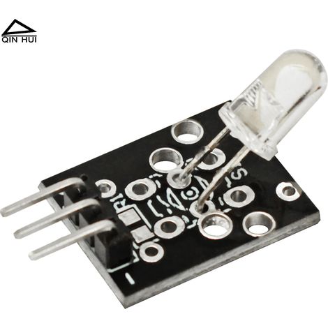 Elektronische Bausteine zum Selberbauen: LED-Anzeige, Infrarot-Emissionssensor, LED-Lichtsensormodul. (1/4)