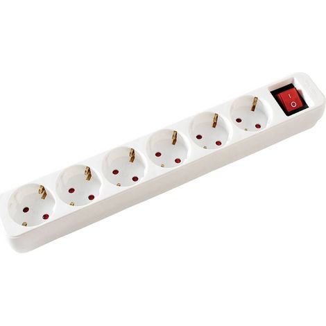 Value 19.99.1086 Multipresa con interruttore Bianco Schuko 1 pz. (1/4)